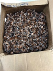 141313 COPPER WIRE SPIRAL BRUSH-7/8″ X 1.5″–LOT OF APPROXIMATELY 2000 PCS.