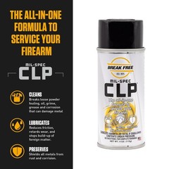 Break Free CLP Cleaner Lubricant and Preservative Gun Cleaner, CLP-2, Aerosol Sp