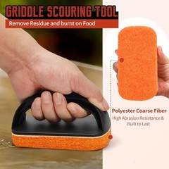 Griddle Cleaning Kit for Blackstone – Grill Stone, Non-Scratch 12pcs Orange
