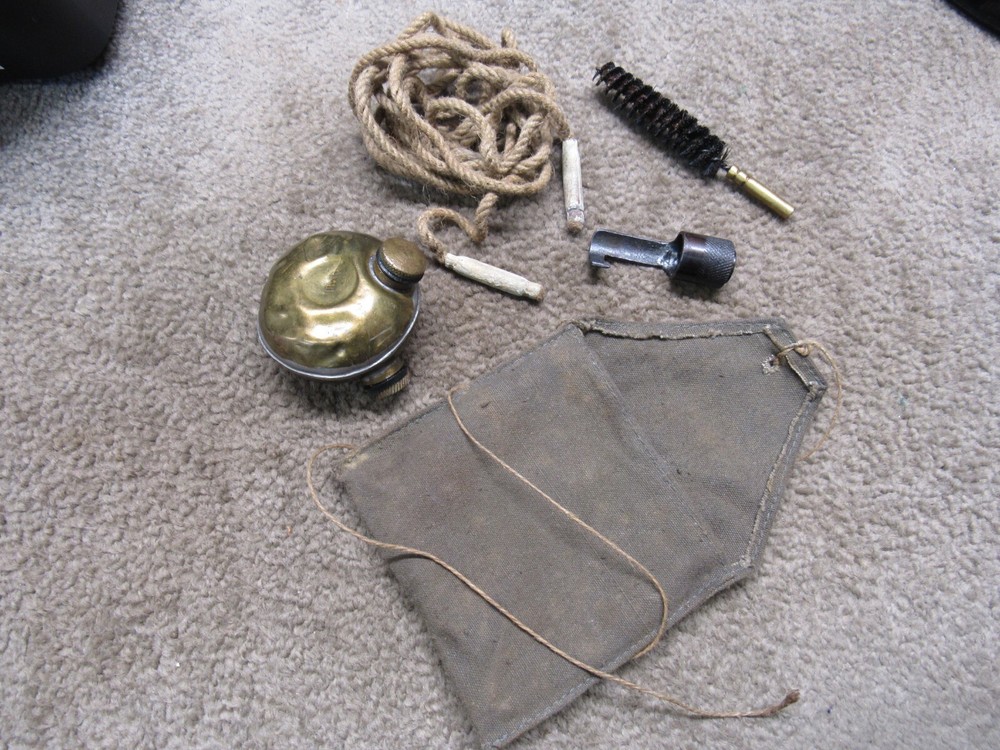 Yugoslavian Mauser Cleaning Kit M48 M24 8MM Oiler Muzzle Protector Bore Brush