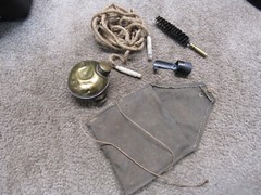 Yugoslavian Mauser Cleaning Kit M48 M24 8MM Oiler Muzzle Protector Bore Brush