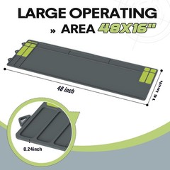 Gun Cleaning Mat 48″x16″, Extra Large Magnetic Gun Mat with Organizer Parts Tray