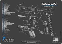 For GLOCK GEN 4 BENCH MAT 17 19 20 21 22 23 26 27 29 30 34 35 36