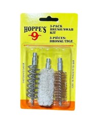 Hoppe’s 12ga Shotgun Brush Set with Rod Adapter Mop Swab Bronze Stainless Steel