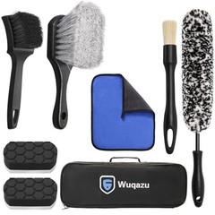 8PCS All-in-One Wheel & Tire Cleaning Kit – 360° Flexible Synthetic Wool 8 PCS