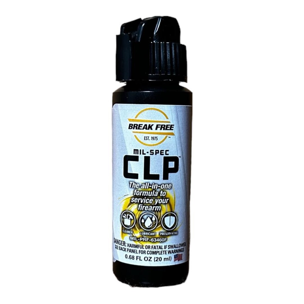 Break Free CLP Gun Cleaner Made in the USA 2/3 oz Squeeze Small Bottle