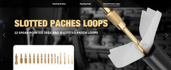 Universal Gun Cleaning Kit, All Calibers, Pistol Rifle Shotgun, Brass Rods