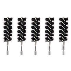 5 Pcs Nylon Bristle Bore Cleaning Brush for Rifle Pistol, .40 cal 50 Patches