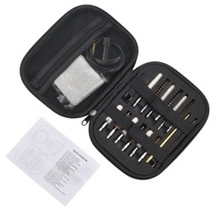 Universal Bore Cleaning Kit 19 Piece Brass Brush Rod Set Black Case