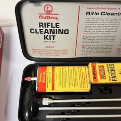 Vintage Outers 22 Caliber Rifle Gun Cleaning Kit No. 477 Gunslick Case w/ Box