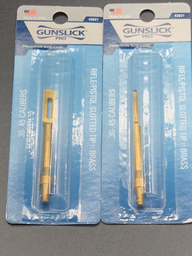 Gunslick Rifle/Pistol Slotted Tip Brass .30-.45 Calibers 43021 – Lot of 2