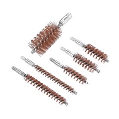 5Pcs Bronze Bore Brushes Cleaner Phosphor Bristle Rifle Gun Pistol Cleaning Tool