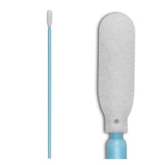 100pcs 6.4” Firearm Cleaning Swabs Kit, Long Handle Cleanroom Foam Tip Blue