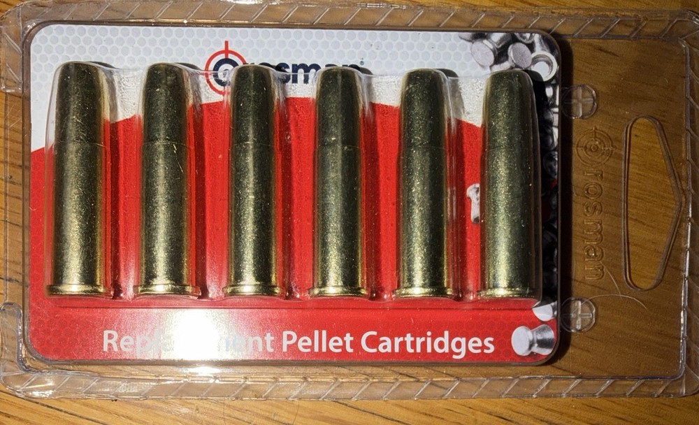 Crosman CRVLPEL6P Revolver Cartridge for .177-Caliber Pellets (6-Pack)