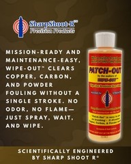 Sharp Shoot R Wipe-Out Patch-Out Bore Solvent 8oz WPO810