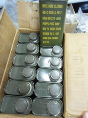 US Army Vietnam War Era Bore Cleaner (8 oz) DSA600-75-C-1660 Dated NOV 1975