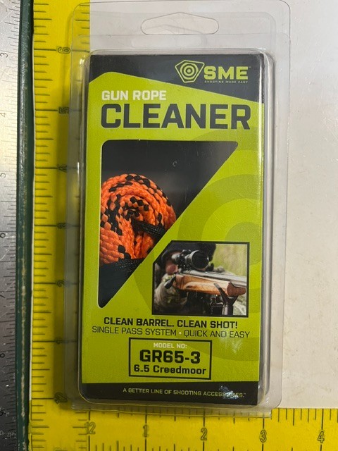 SME Gun Rope Cleaner GR65-3 6.5 Creedmoor Single Pass System