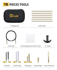 Universal Gun Cleaning Kit for .177 .22 9mm .40 .45 Rifle Handgun Airgun Accesso