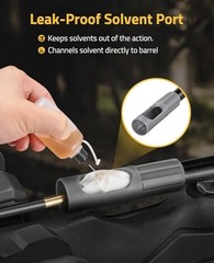 36″ Gun Cleaning Rod Kit for .22 to .50 Caliber Rifles, Bore Guide, Brushes & Ja