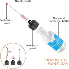 1Oz Fine Light Sewing Machine Oil and Lubricant with Oil Applicator & Dual-Ended