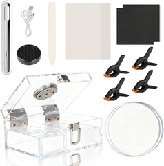 Sport Card Cleaning Kit with Heat Pen Acrylic Humidor and Accessories for