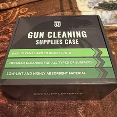 Gun Cleaning Kit: 900pc Supplies, 1.69oz Oil, Patches, Swabs, Lint-Free