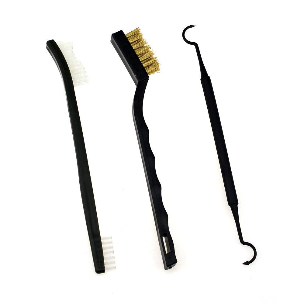 3pcs Gun Shotgun Rifle Cleaning Brass Brush Bristle Pick Set for Trigger Bolt