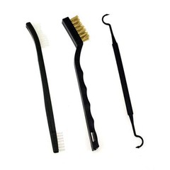 3pcs Gun Shotgun Rifle Cleaning Brass Brush Bristle Pick Set for Trigger Bolt