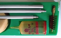Vtg NOS 1950’s Tri-Pak 20 Gauge Shot Gun Cleaning Kit #520 Orig Box Retail $2.50