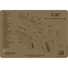 For CZ Shadow 2 Armorers Cleaning Mat Cerus Gear PREMIUM FDE Made In USA