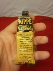Vintage Hoppe’s Gun Cleaning Grease W/ Box Mostly Full Hunting