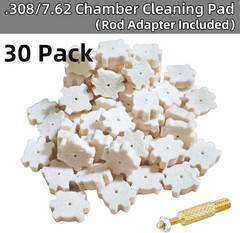 Efficient .308 Chamber Cleaning Set – Bronze Brushes, Cotton Mops & Wool Pads