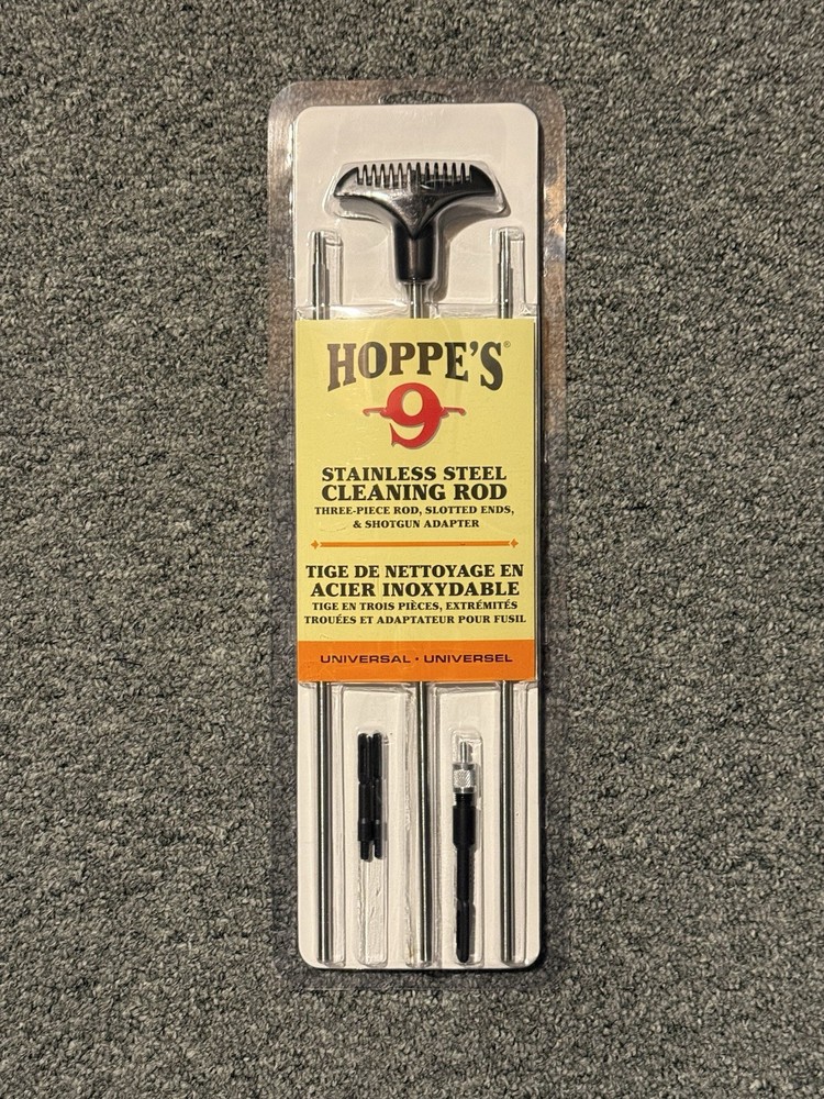 Hoppe’s 3pc Stainless Steel Cleaning Rod Universal Set READ DESCRIPTION