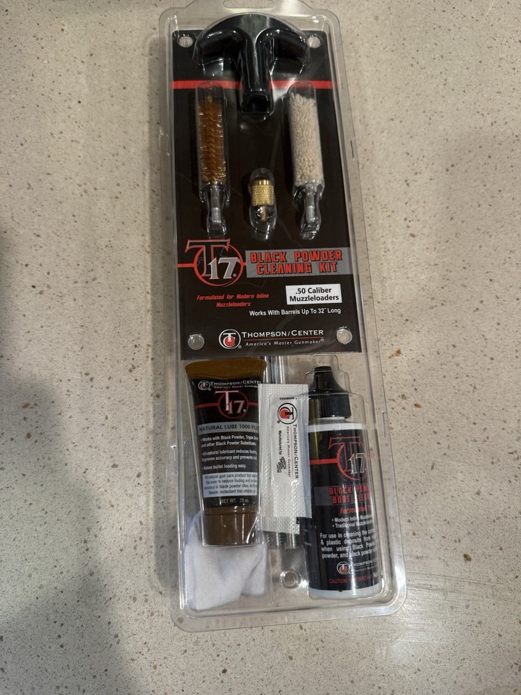 New Thompson Center T/C T17 Black Powder Cleaning Kit .50 Caliber Muzzleloader
