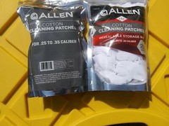 2X Allen Company 1.5” 250 (500 Total) Cotton Cleaning Patches .25 – .35 Caliber