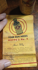 Vintage 1946 HOPPE’S No.9 Nitro Powder Solvent Oil with Bottle, Box and Manual
