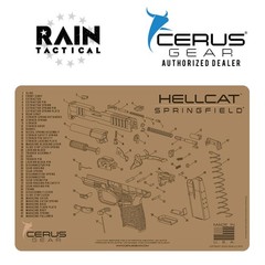 Springfield HELLCAT Armorers Cleaning Mat Cerus Gear PREMIUM Made in USA FDE