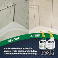 RMR Complete Mold & Mildew Stain Eraser System – No-Scrub Tub & Tile Cleaner +