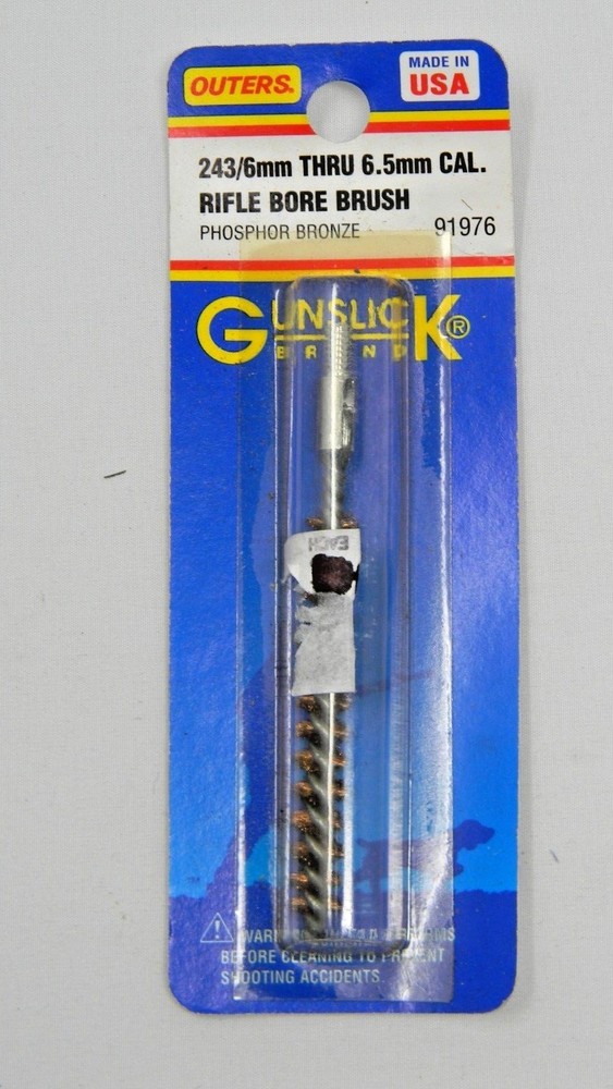 Outers Phosphor Bronze Bore Brush 243/6mm Thru 6.5mm Caliber – #91976