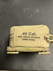 OTIS 45 Cal Pistol Cleaning Kit Military Coyote Brown. MOLLE Case