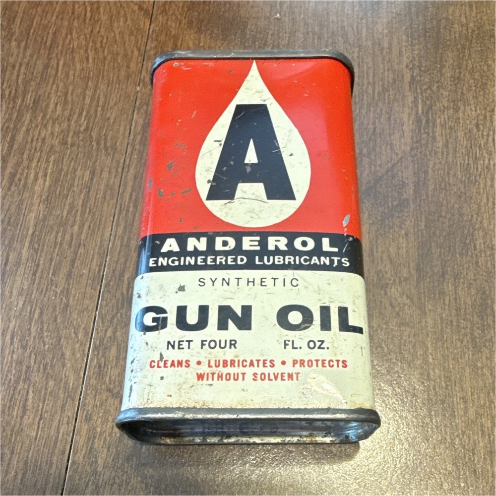 Anderol Synthetic Gun Oil 4 fl oz Metal Can for Lubrication & Rust Protection