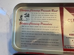 RARE Antique 1950-60s Outers Gunslick 410 Gauge Shotgun Cleaning Kit Metal Case