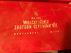 2K-vintage MONTGOMERY WARD’S Western Field shotgun cleaning kit