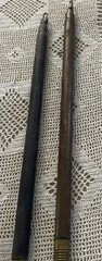 2 Vintage Wood & Brass 3 Piece Shotgun Cleaning Rods