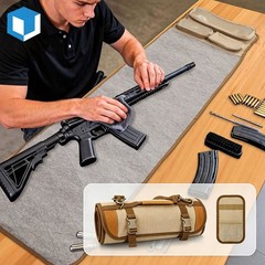 Heavy Duty Gun Cleaning Mat Portable Pad Rifle Clean Kits w/Pocket for Shooting