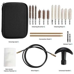 Pistol Cleaning Kit Carrying Case for Caliber Hand Guns 22 357 38 270 40