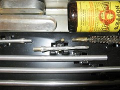 Vintage Outers Gunslick Rifle Cleaning Kit No. 477 30 Cal. In Red Metal Box