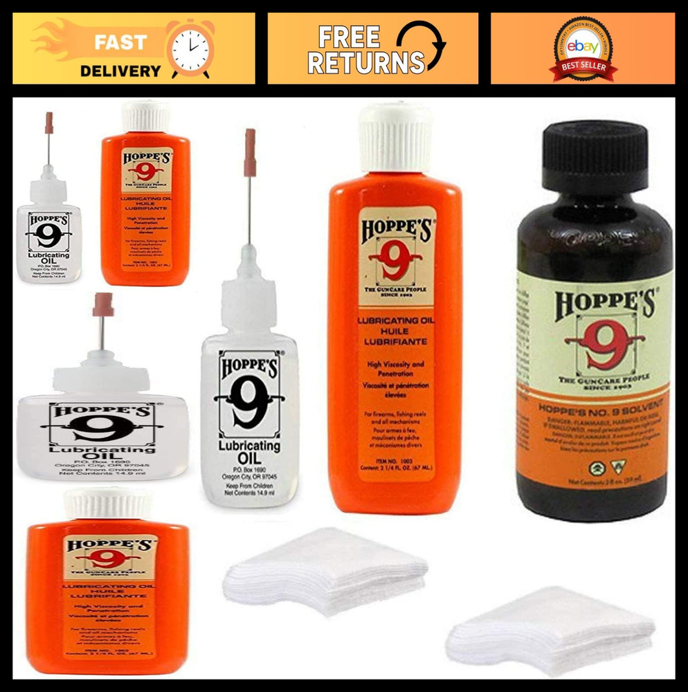 Gun Cleaning Oil Combo Pack – No. 9 Precision + 2oz Solvent & 2-1/4oz Refill