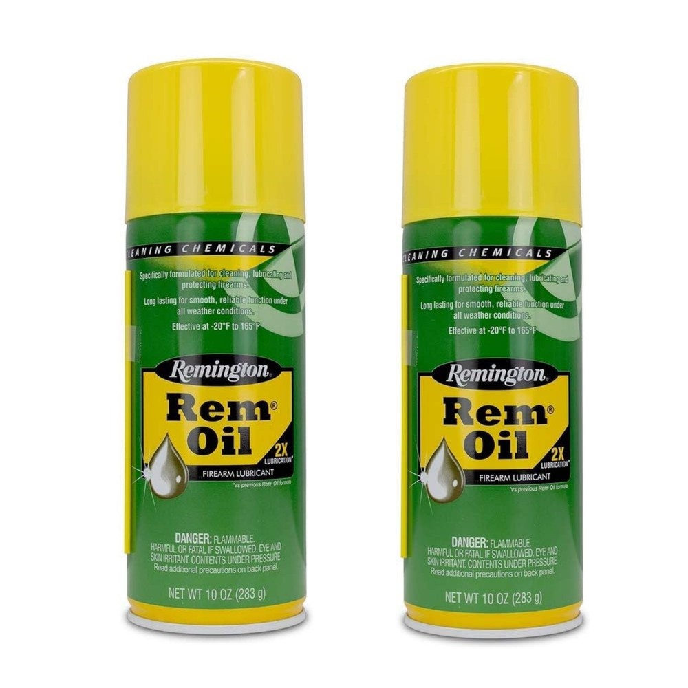 Remington Rem Oil Spray Lubricant, Cleaner, Protectant Aerosol 10oz 24027 2-Pack