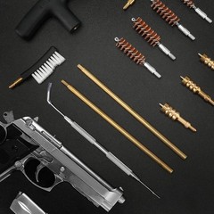 Portable 16-Piece Handgun Cleaning Kit – Ideal for All Calibers and Enthusiasts